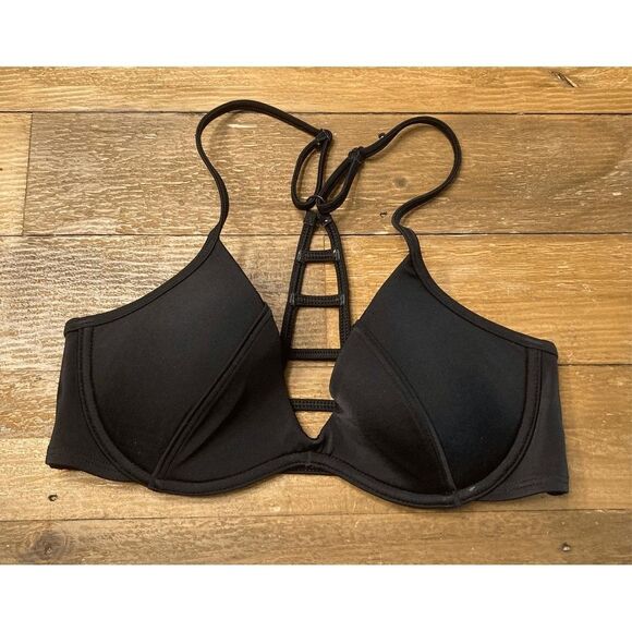 Victorias Secret PINK Small black bikini top - Picture 1 of 4